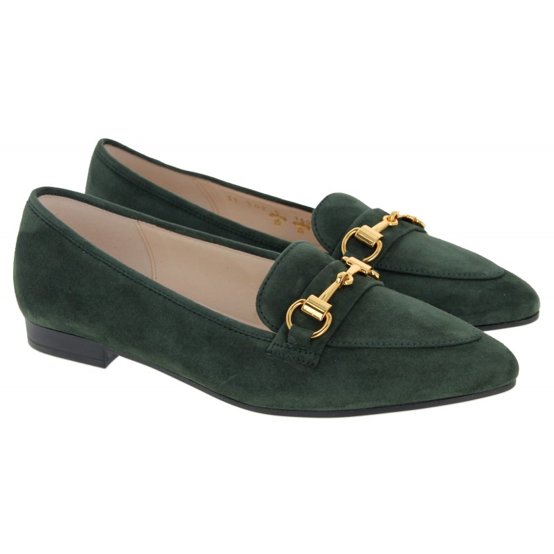 Ladies best sale green loafers